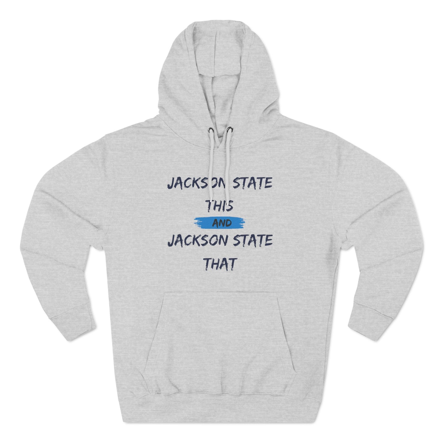 Jackson State This, Jackson State That Women's Block Baby Blue Premium Pullover Hoodie Printify