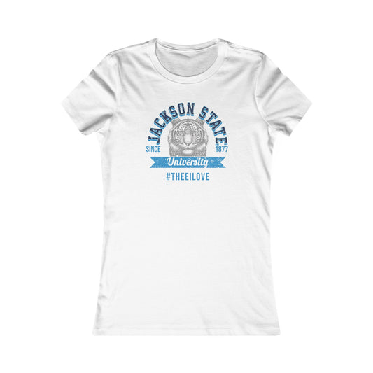 Jackson State University Thee I Love Women's Baby Blue Favorite Tee Printify