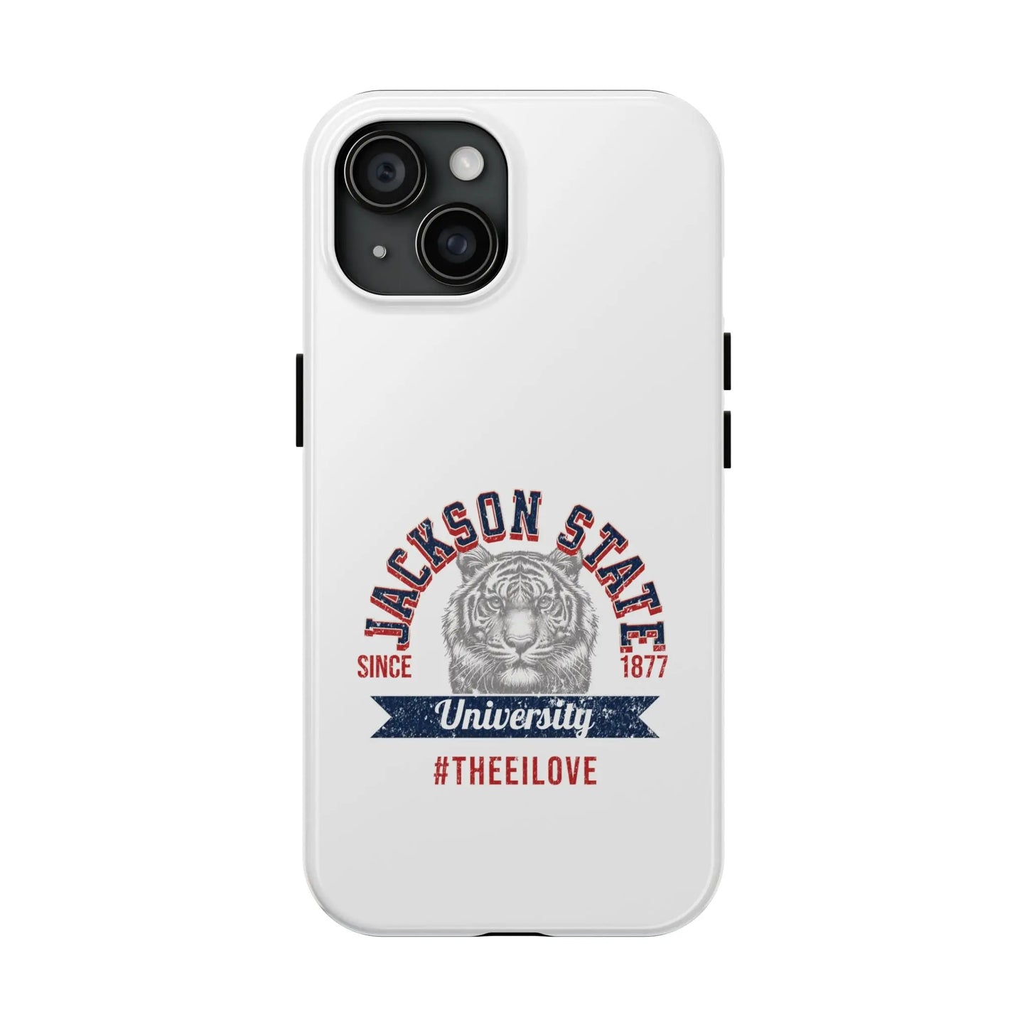 Jackson State University Thee I Love Red - White Case Printify