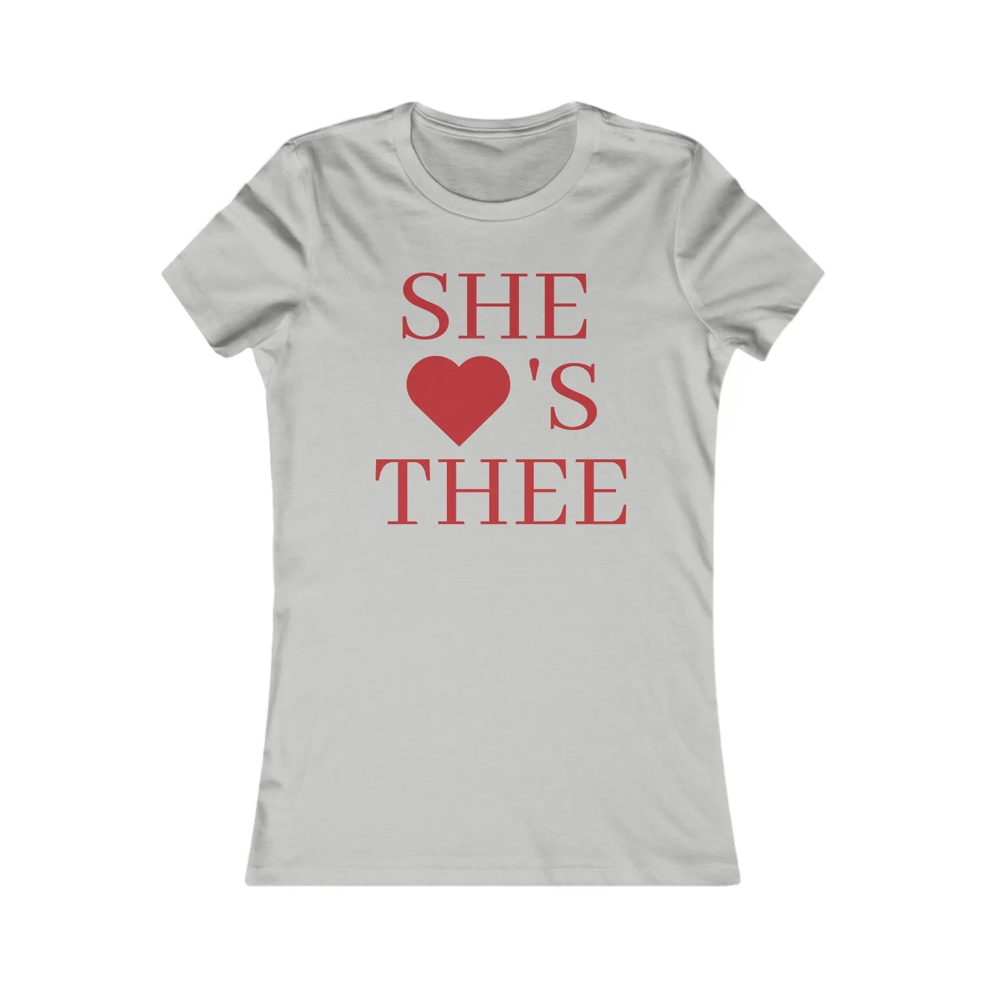 She Heart's Thee Red Women's Favorite Tee Printify