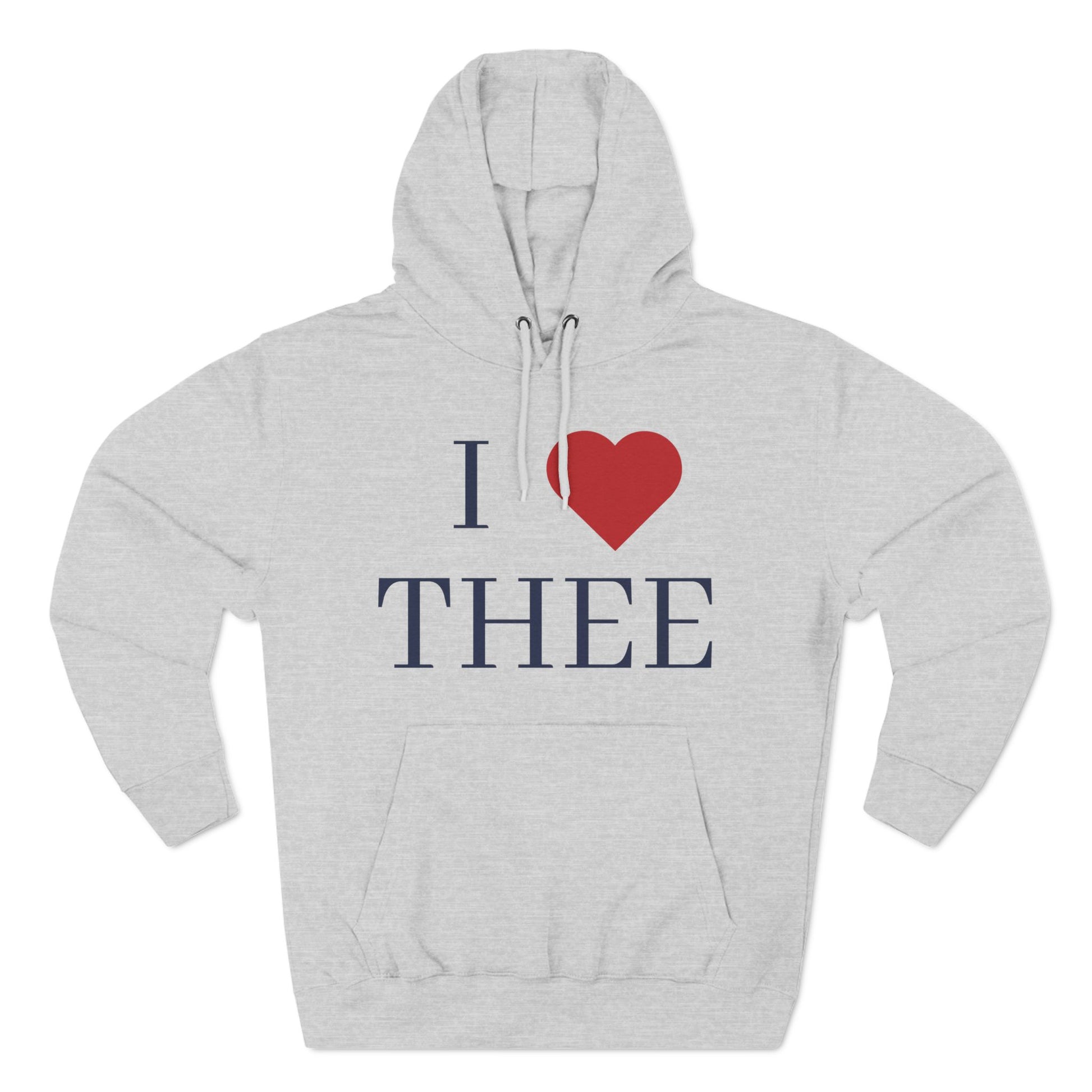 I Heart Thee Women's Navy Premium Pullover Hoodie Printify