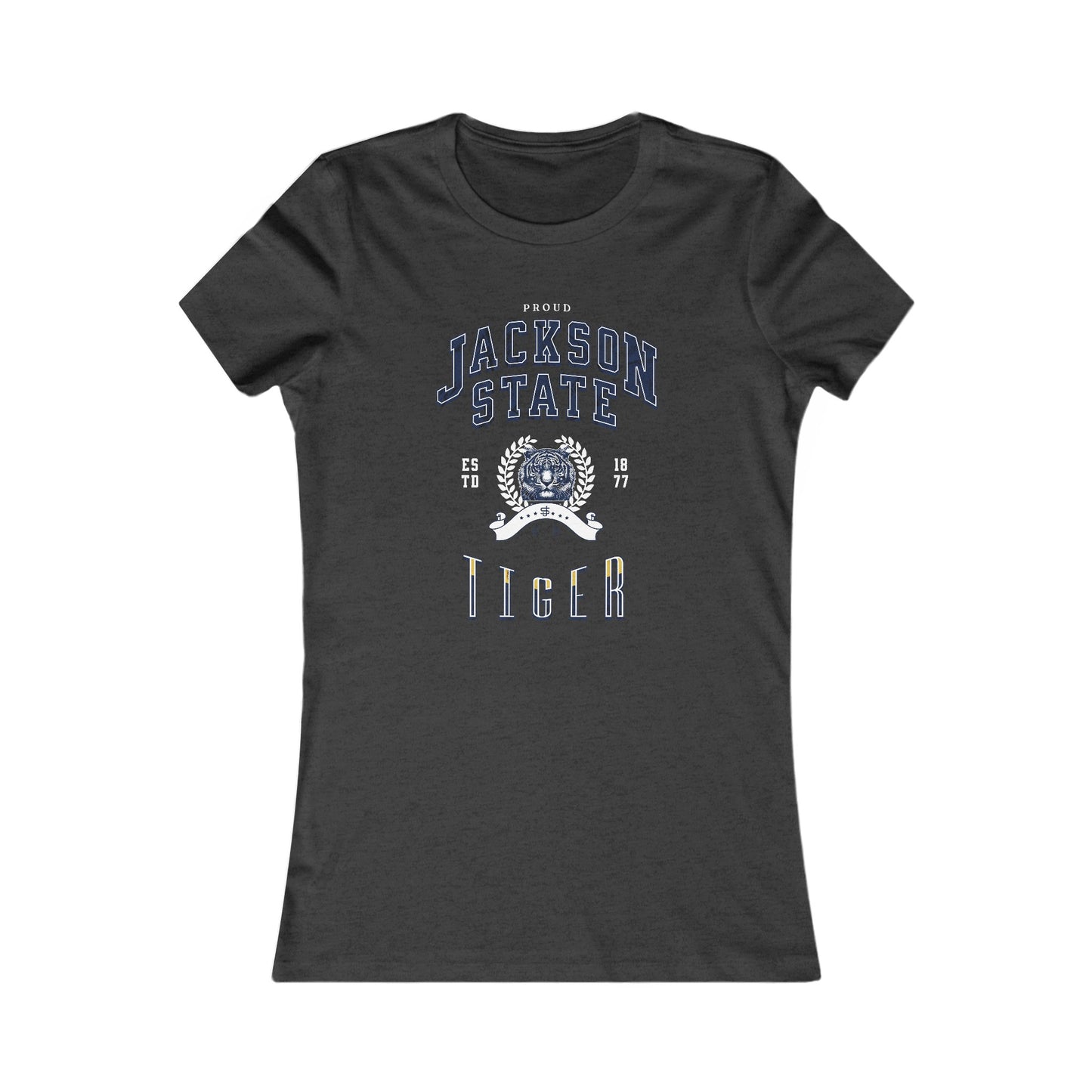 Proud Jackson State Tiger Women's White Favorite Tee