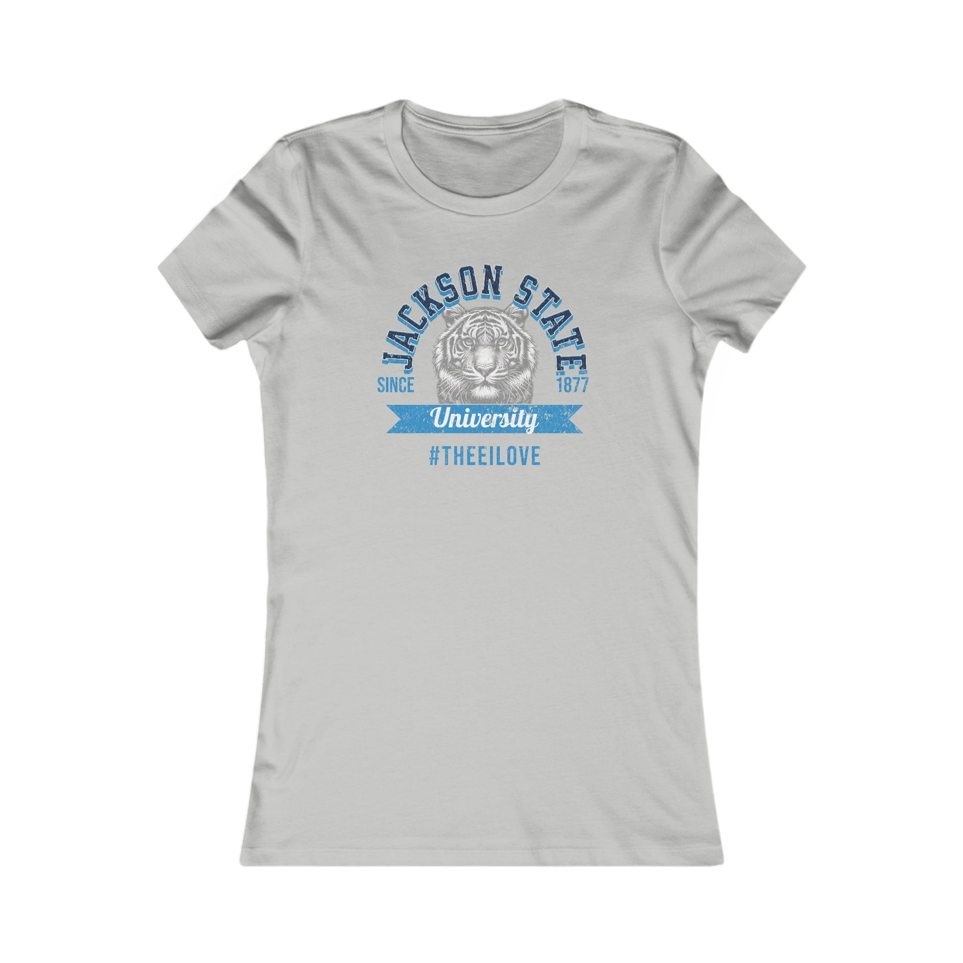 Jackson State University Thee I Love Women's Baby Blue Favorite Tee Printify