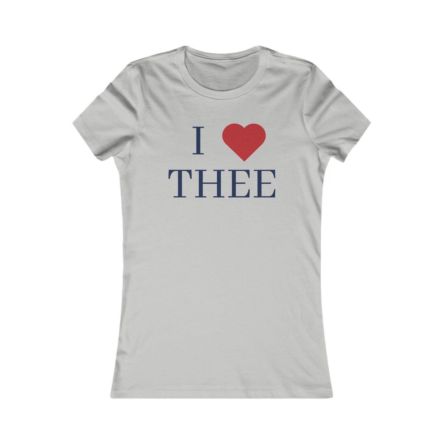 I Heart Thee Navy Women's Favorite Tee Printify