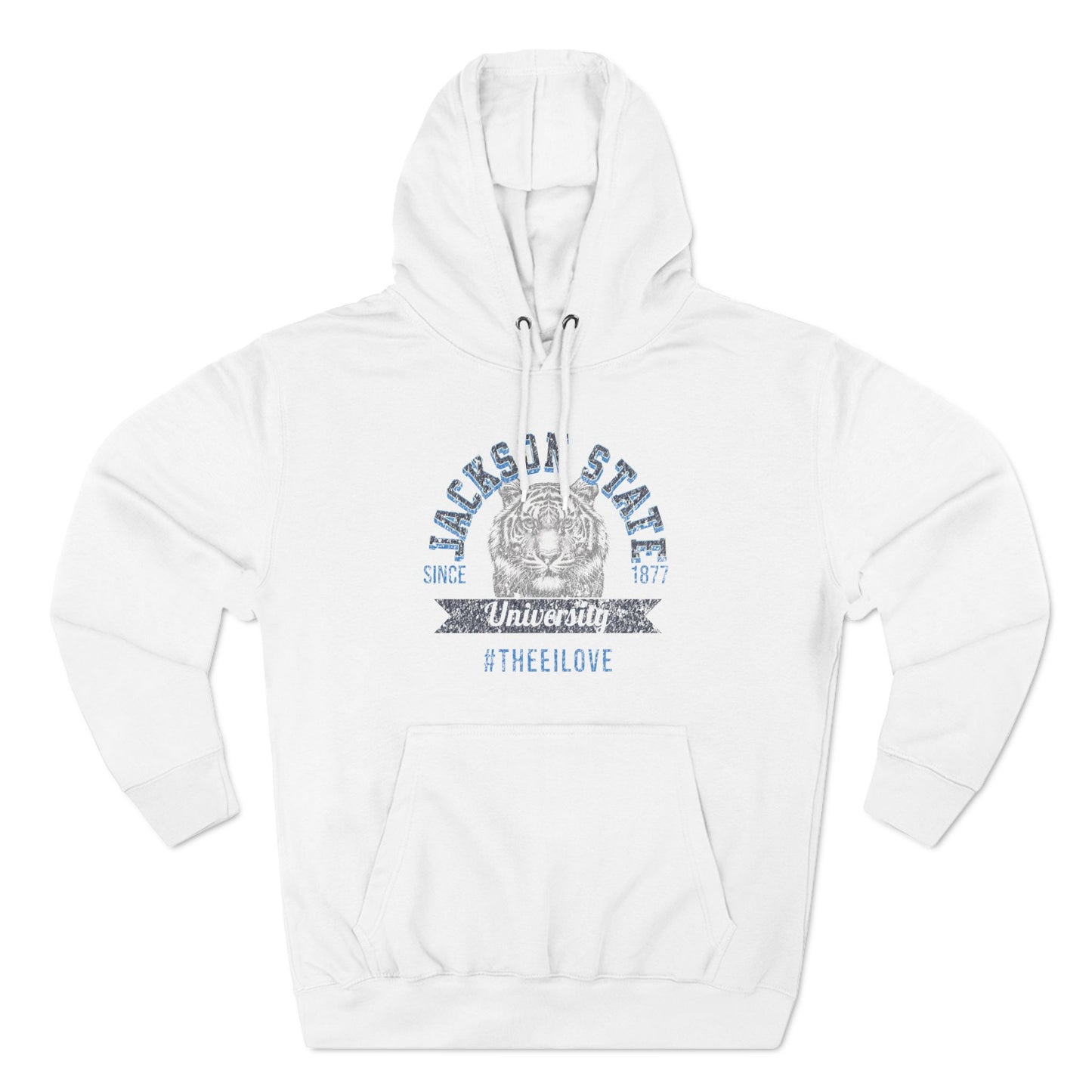 Jackson State University Thee I Love Women's Baby Blue Premium Pullover Hoodie