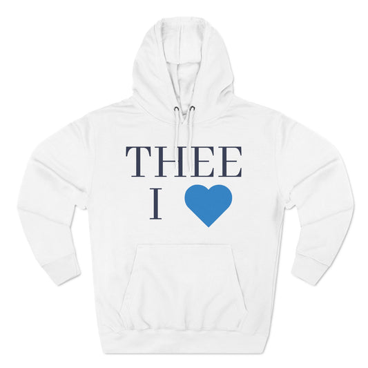 Thee I Heart Women's Baby Blue Premium Pullover Hoodie Printify