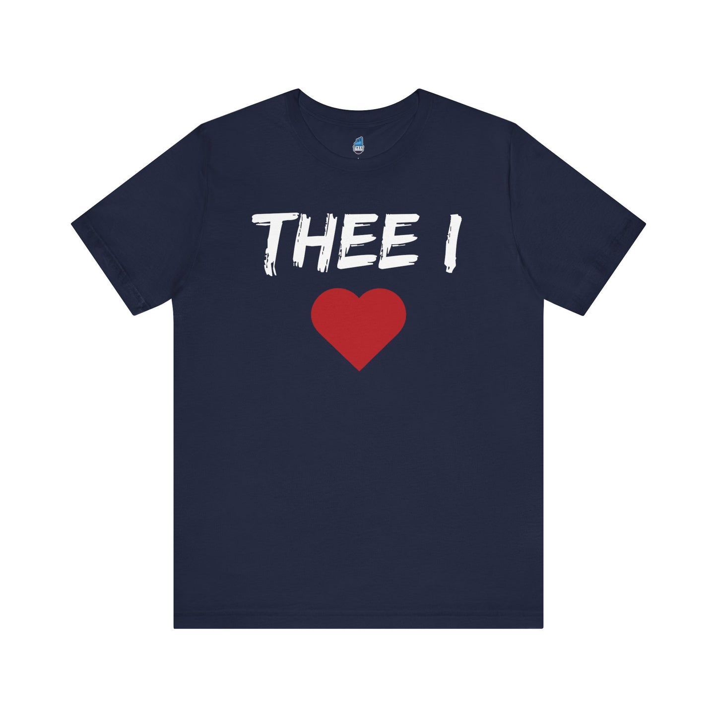 Thee I Heart Block White Men's Jersey Short Sleeve Tee Printify