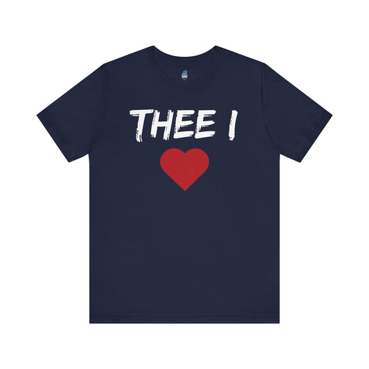 Thee I Heart Block White Men's Jersey Short Sleeve Tee Printify