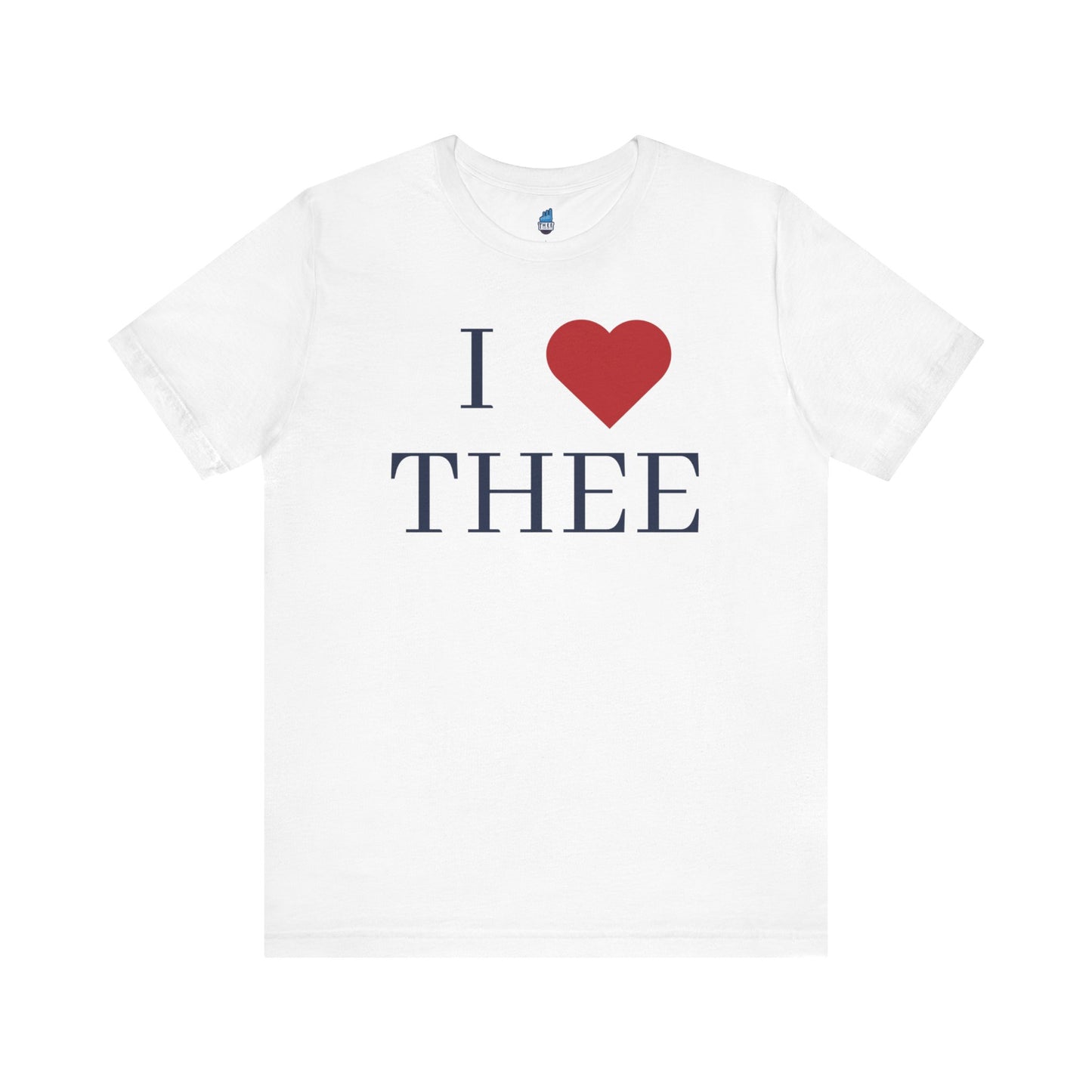 I Heart Thee Navy Men's Jersey Short Sleeve Tee Printify