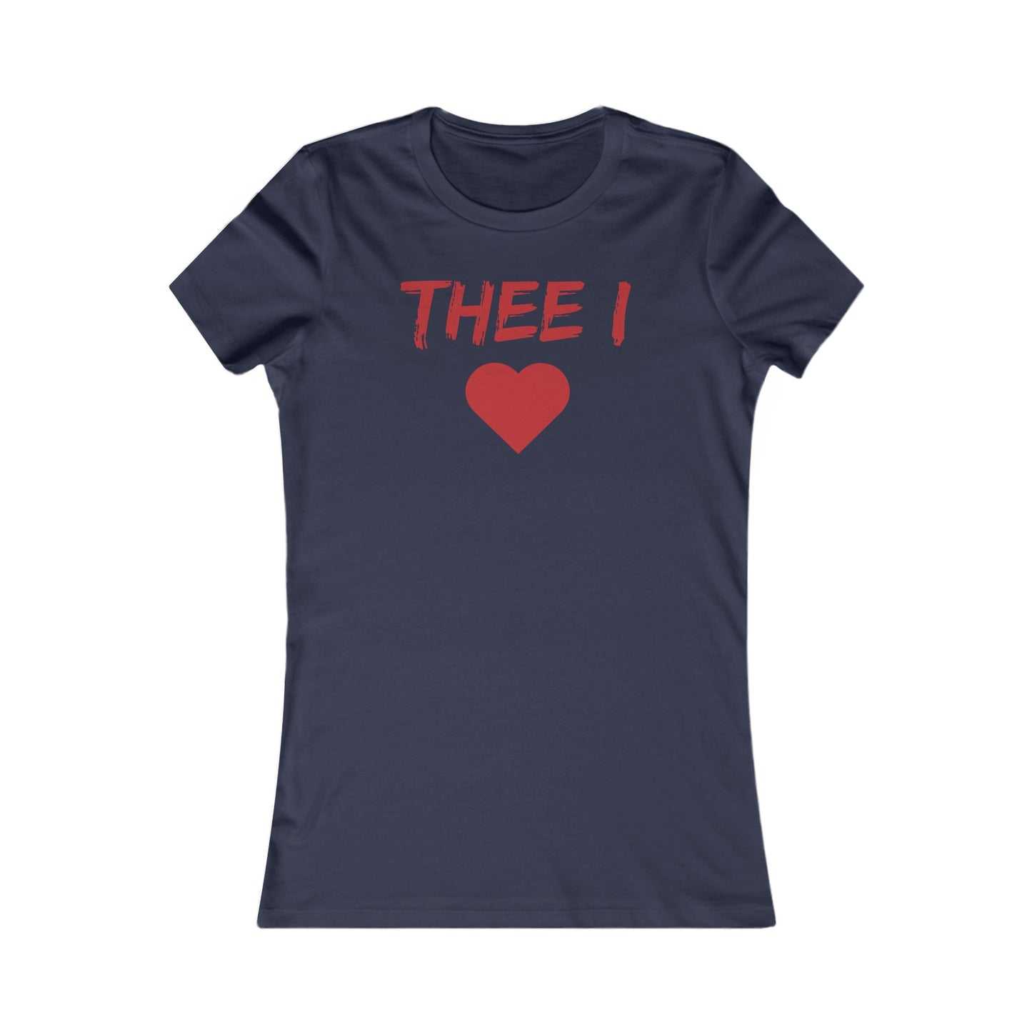 Thee I Heart Red Block Women's Favorite Tee Printify