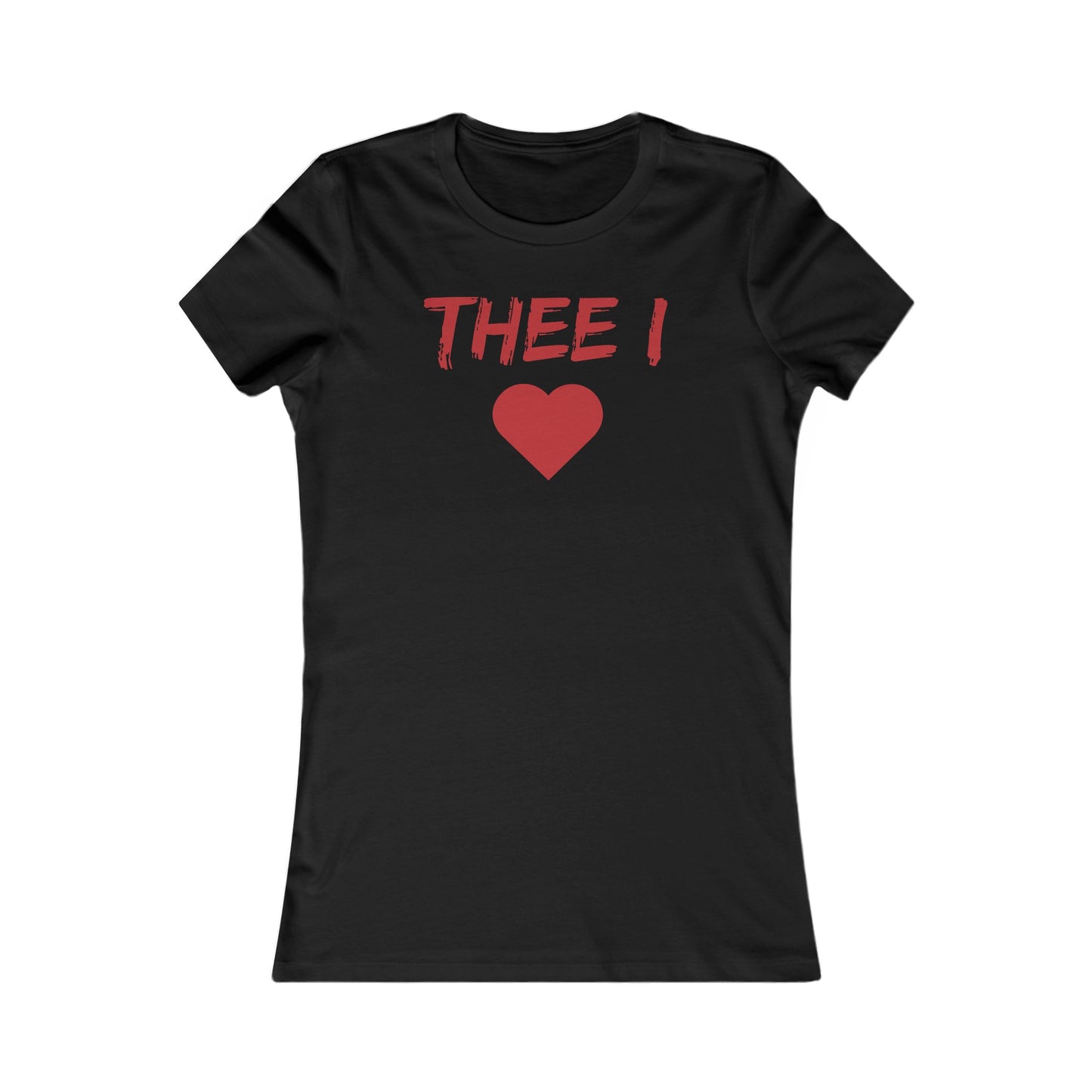 Thee I Heart Red Block Women's Favorite Tee Printify