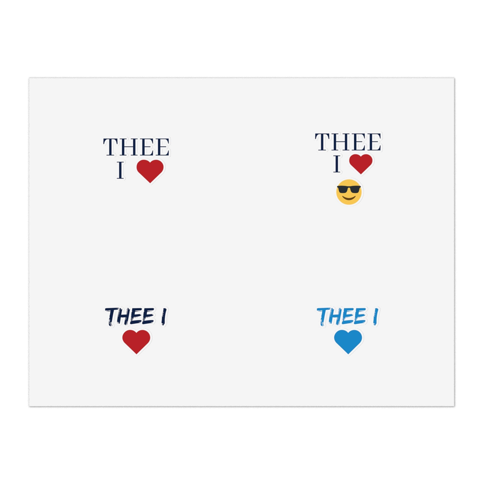 Thee I Heart Sticker Sheet Printify