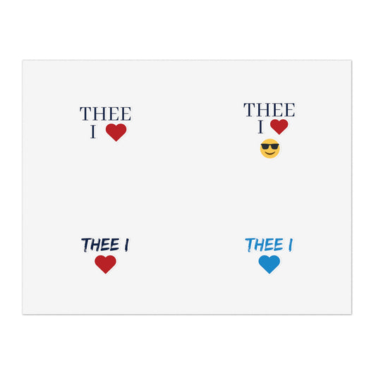 Thee I Heart Sticker Sheet Printify