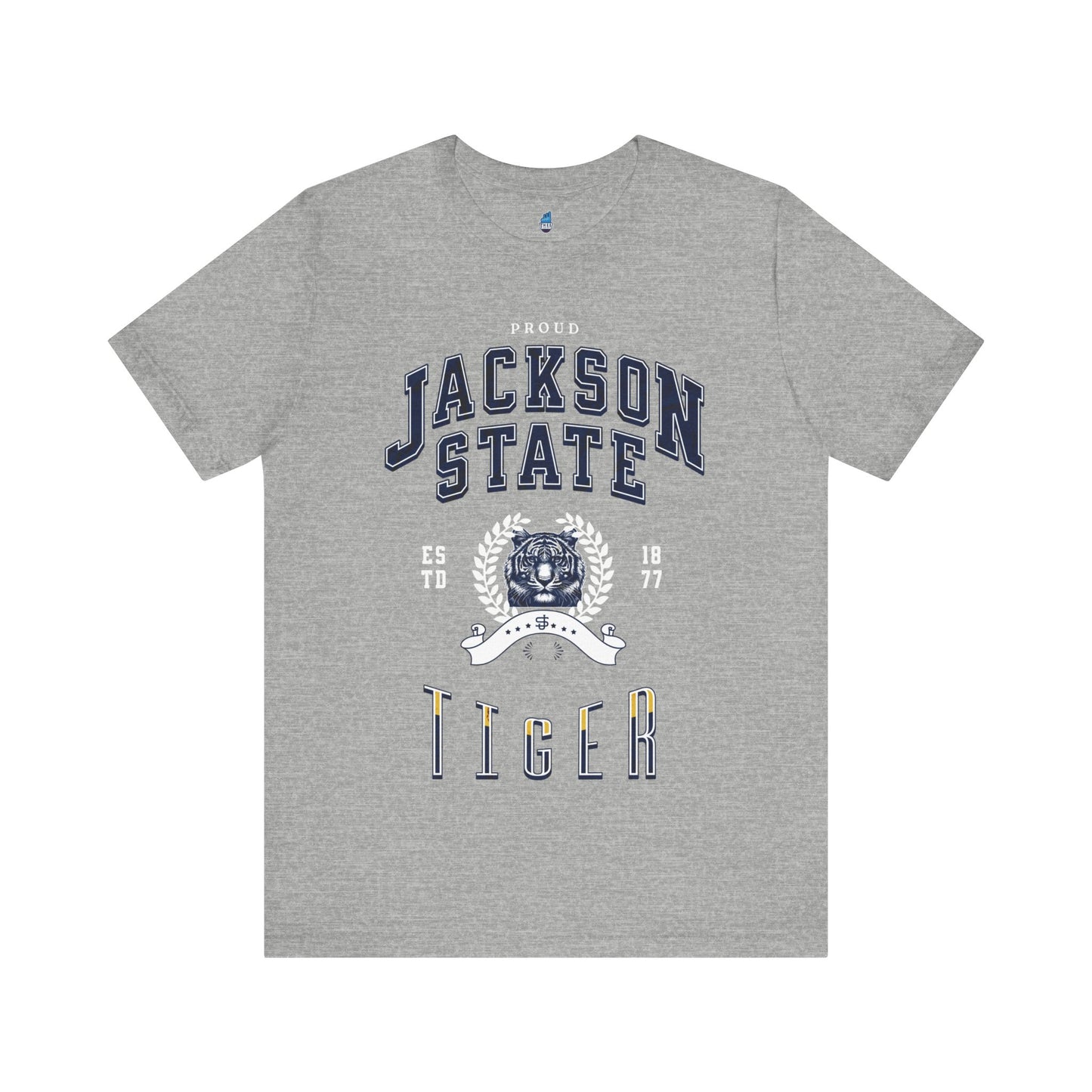 Proud Jackson State Tiger Men's White Jersey Short Sleeve Tee