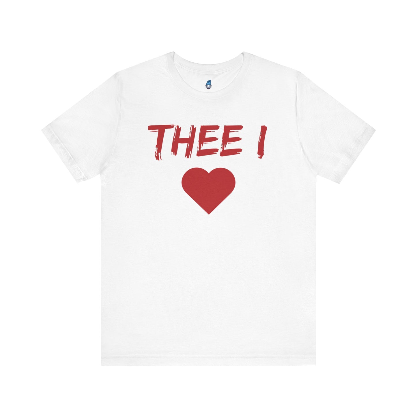 Thee I Heart Red Block Men's Jersey Short Sleeve Tee Printify