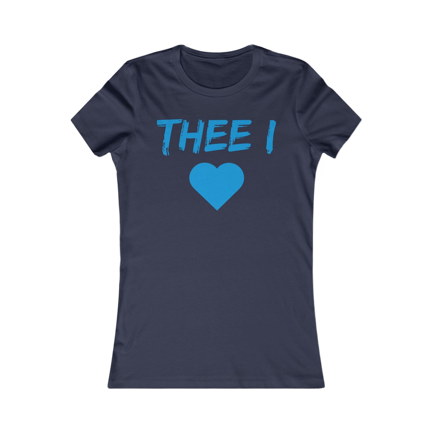 Thee I Heart Block Baby Blue Women's Favorite Tee Printify