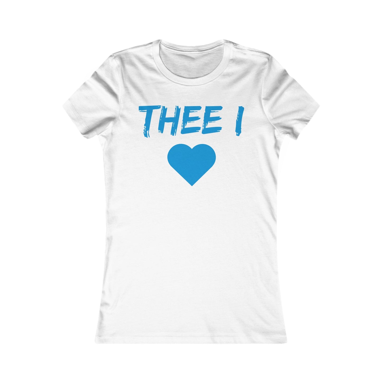 Thee I Heart Block Baby Blue Women's Favorite Tee Printify