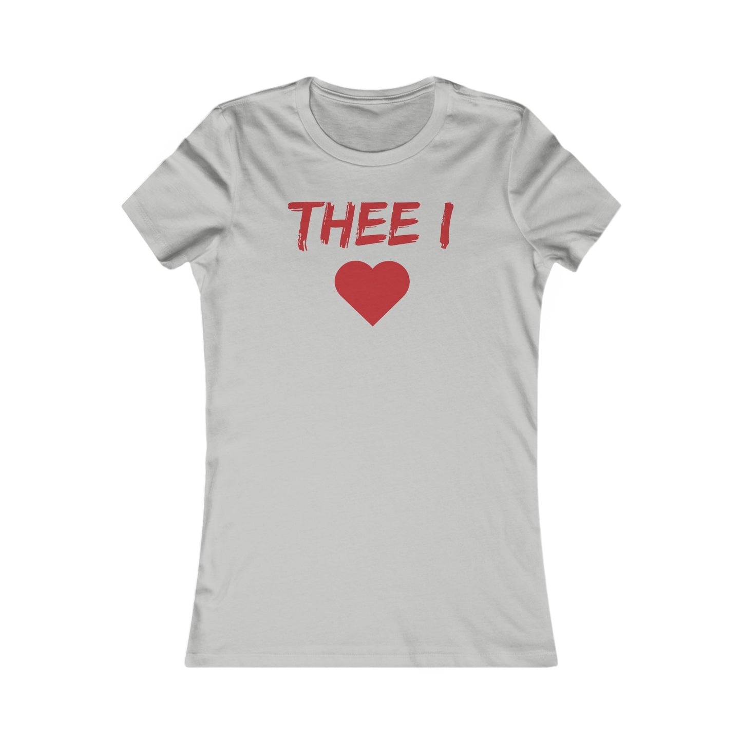 Thee I Heart Red Block Women's Favorite Tee Printify