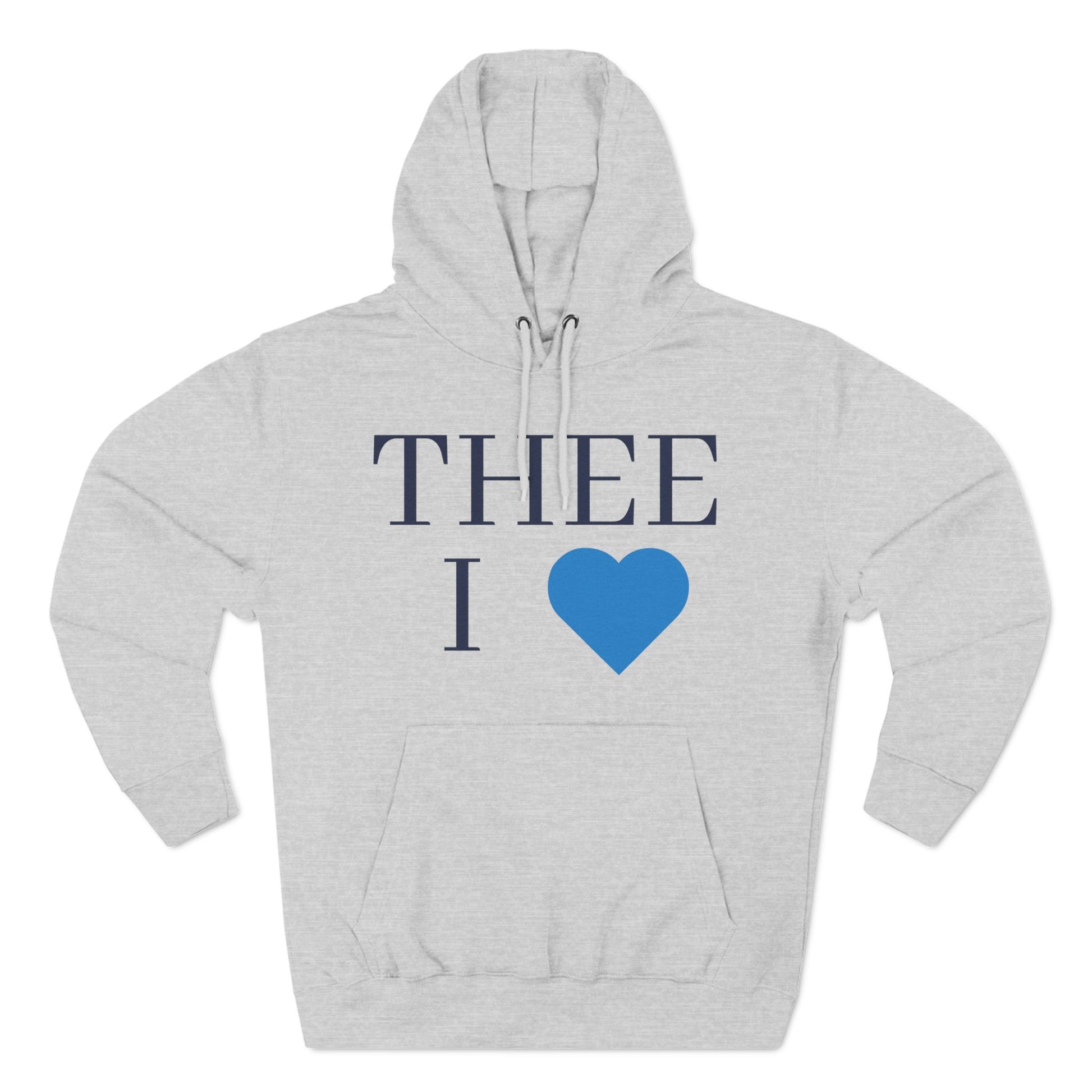 Thee I Heart Women's Baby Blue Premium Pullover Hoodie Printify