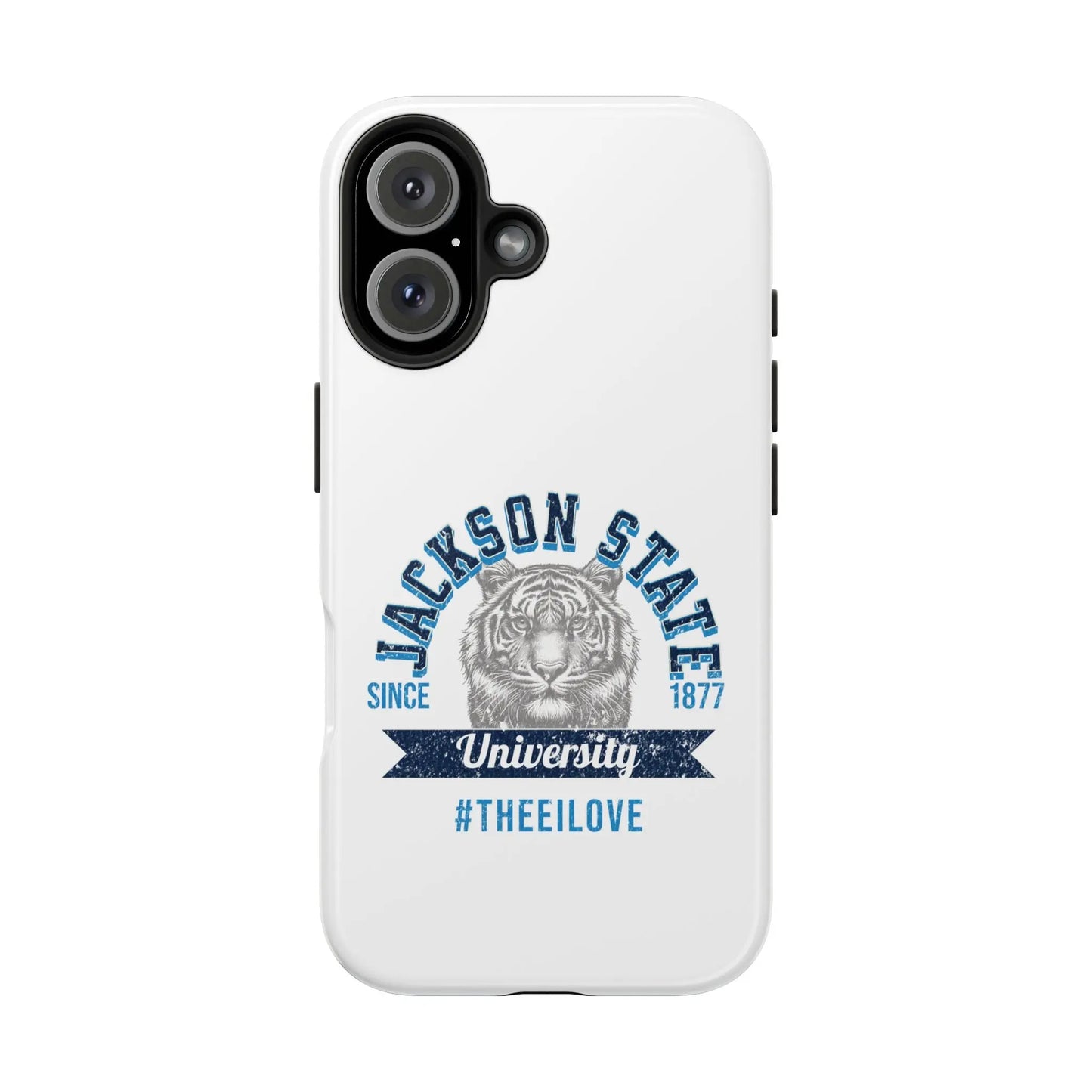 Jackson State University Thee I Love Blue - White Case Printify