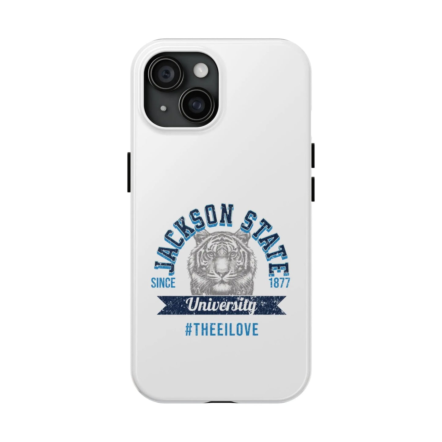 Jackson State University Thee I Love Blue - White Case Printify