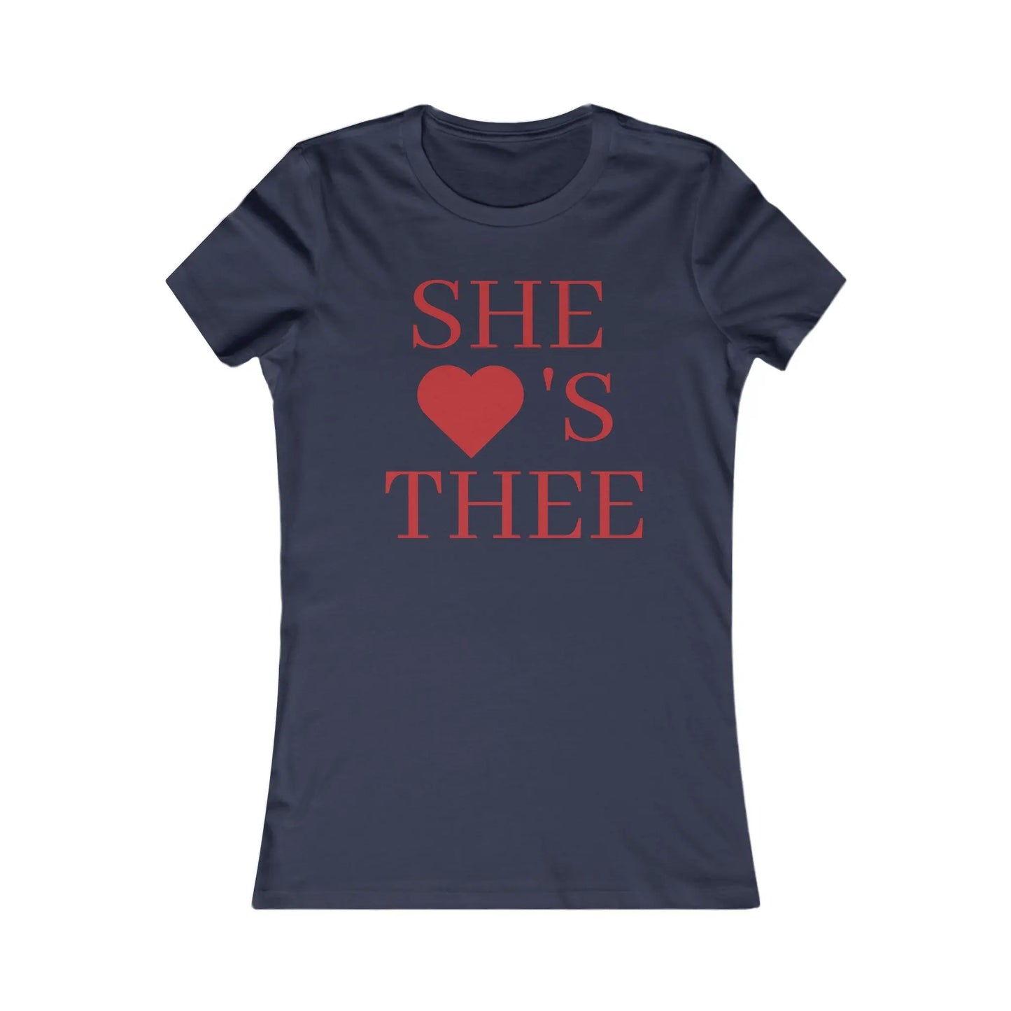 She Heart's Thee Red Women's Favorite Tee Printify