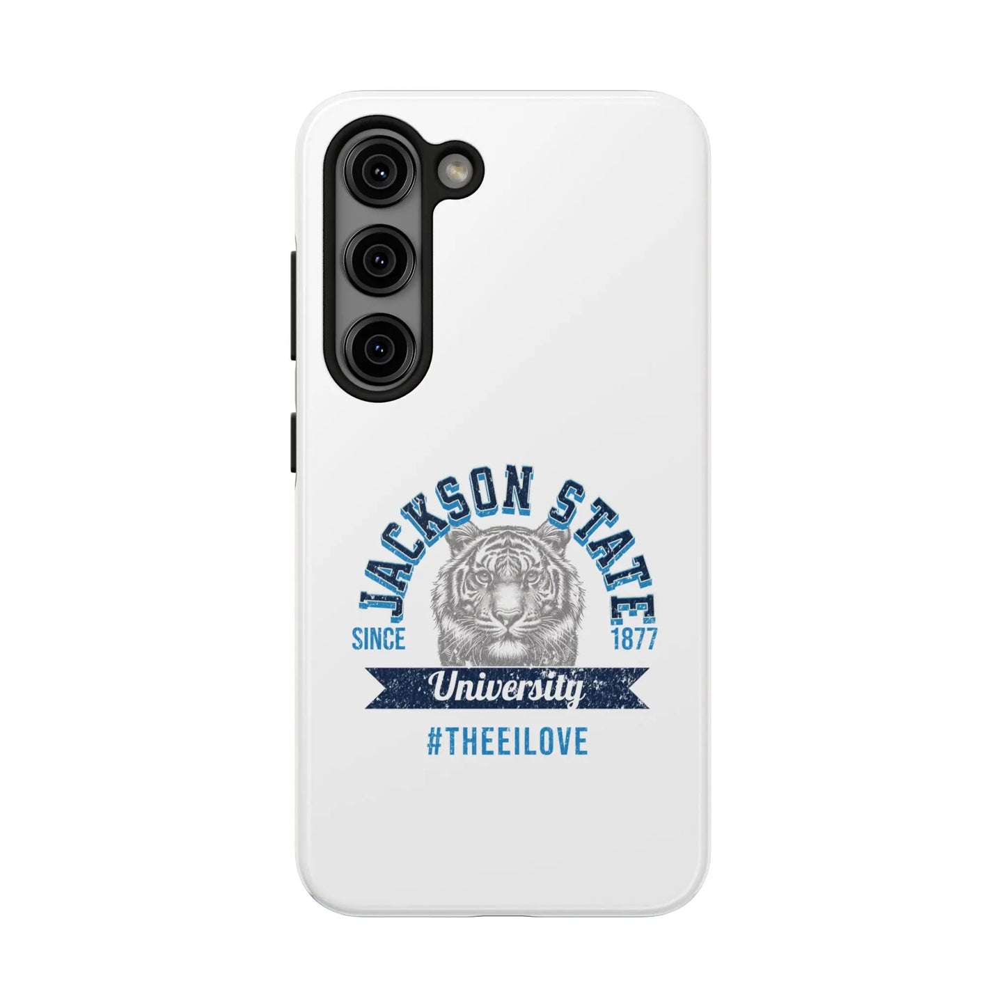 Jackson State University Thee I Love Blue - White Case Printify