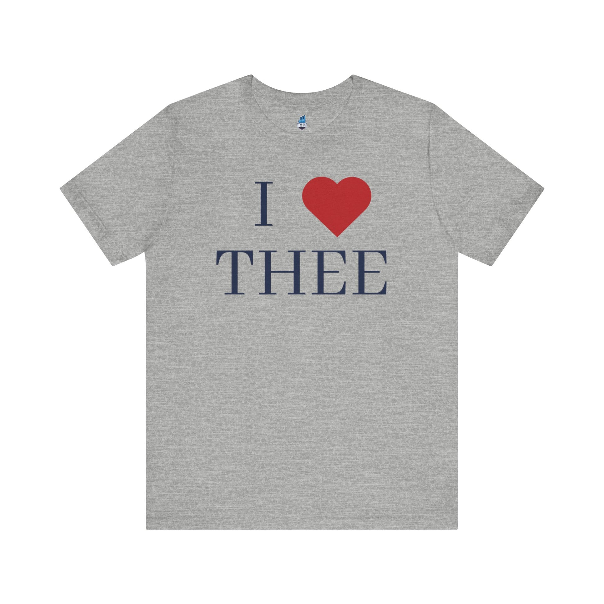 I Heart Thee Navy Men's Jersey Short Sleeve Tee Printify