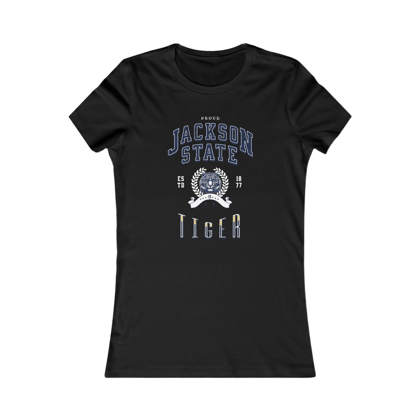 Proud Jackson State Tiger Women's White Favorite Tee