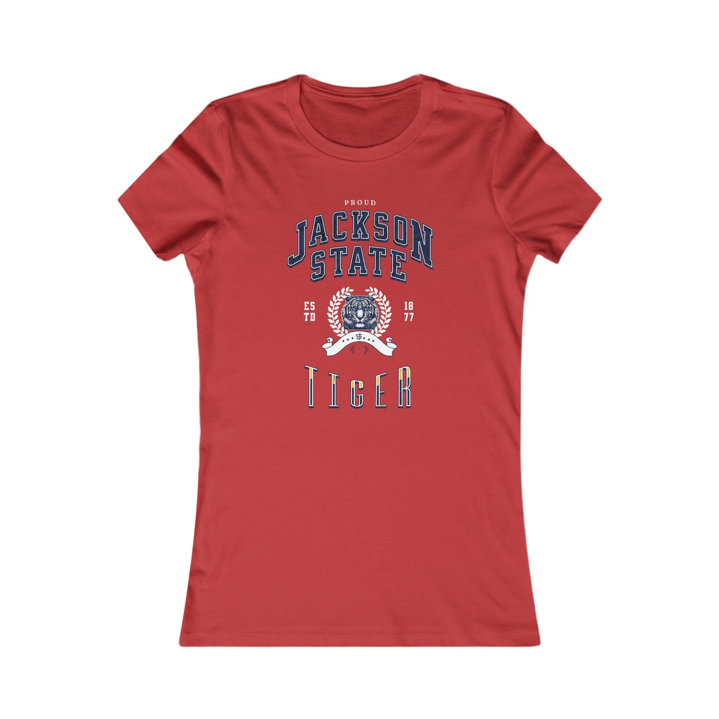 Proud Jackson State Tiger Women's White Favorite Tee