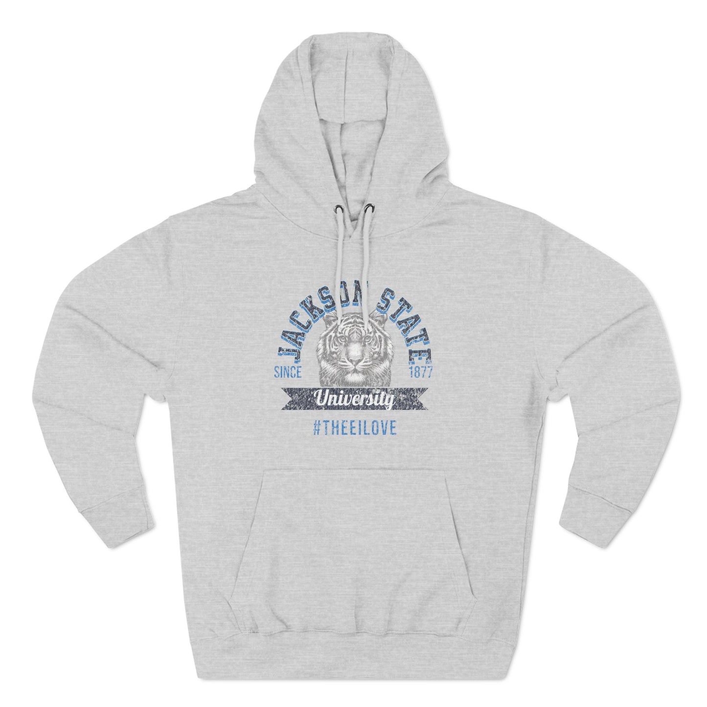 Jackson State University Thee I Love Women's Baby Blue Premium Pullover Hoodie