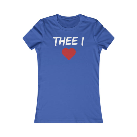 Thee I Heart Block White Women's Favorite Tee Printify